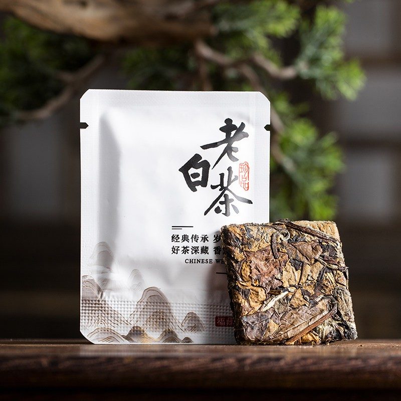 福鼎白茶2016年老白茶 枣香小方片饼干茶